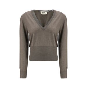 Fendi Women Cashmere And Silk Long-Sleeve Sweater